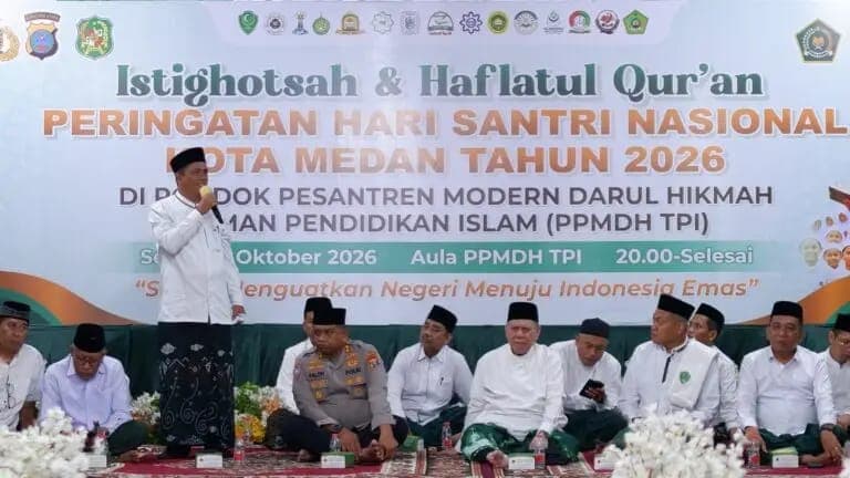 Istighosah dan Haflatul Qur’an, Kemenag Medan Gaungkan Peran Strategis Santri