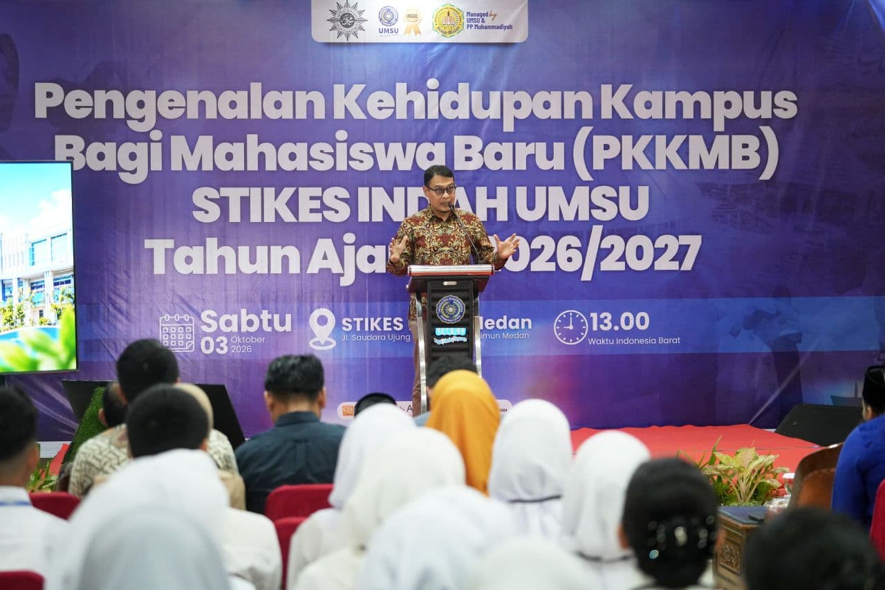 STIKes Indah UMSU Gelar PKKMB Perdana, Mahasiswa Didorong Raih Prestasi